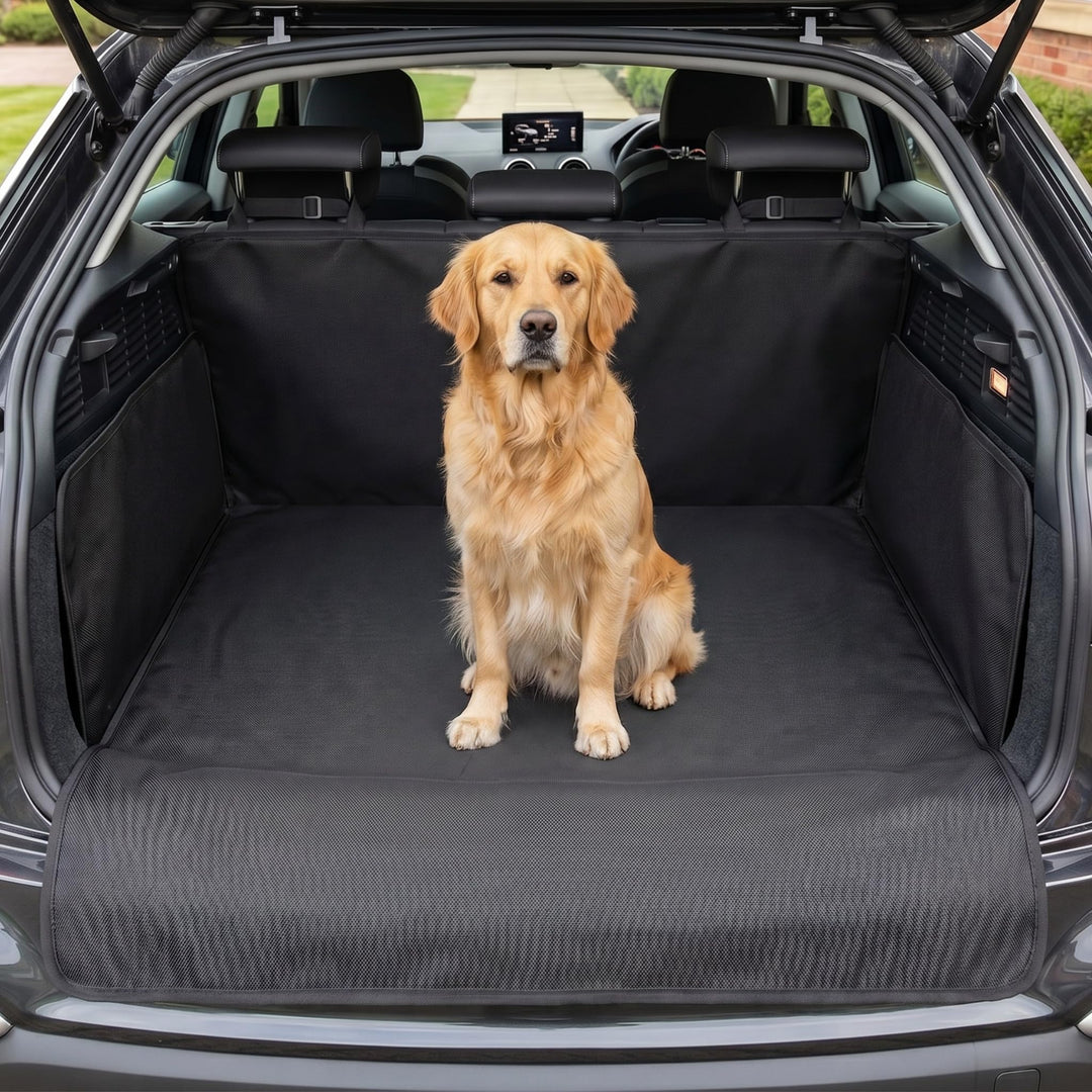 bonamico Kofferraum Schutzmatte - Hundedecke & Antirutschmatte mit Seitenschutz - Auto Kofferraumsch