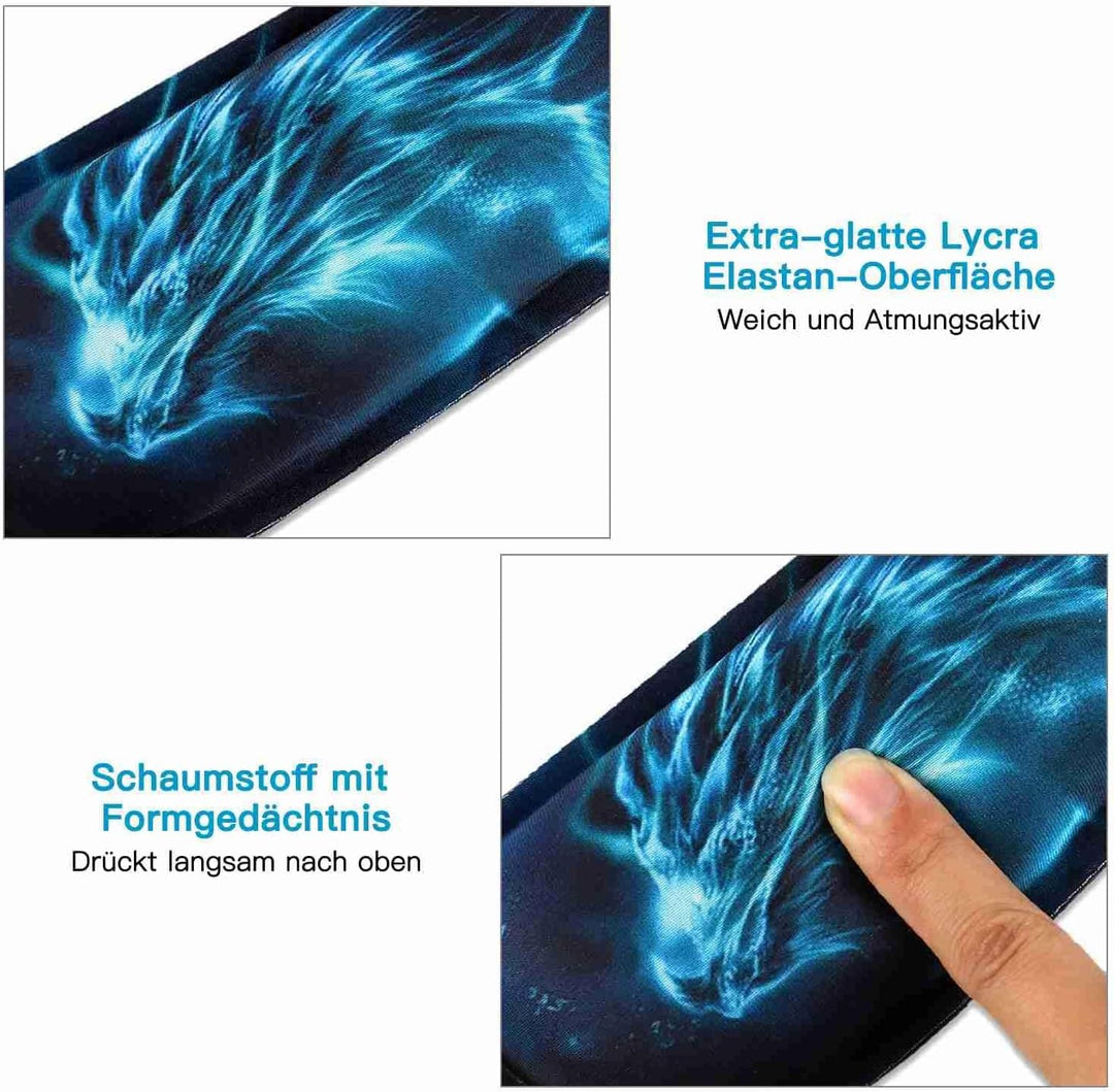 AOKSUNOVA Ergonomische Mauspad mit Handballenauflage Handgelenkauflage für Maus und Tastatur Mauspad