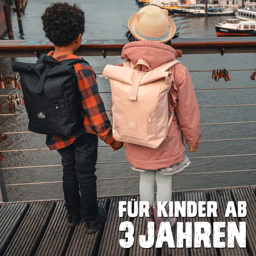 Johnny Urban Rucksack Kinder Mädchen Rosa - Junior Aaron - Kinderrucksack mit Brustgurt - Aus recyce