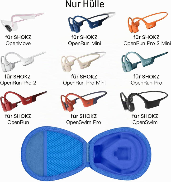 co2CREA für SHOKZ OpenRun Knochenschall Kopfhörer,Schutzhülle Tasche für OpenRun mini/Pro 2 mini/Ope
