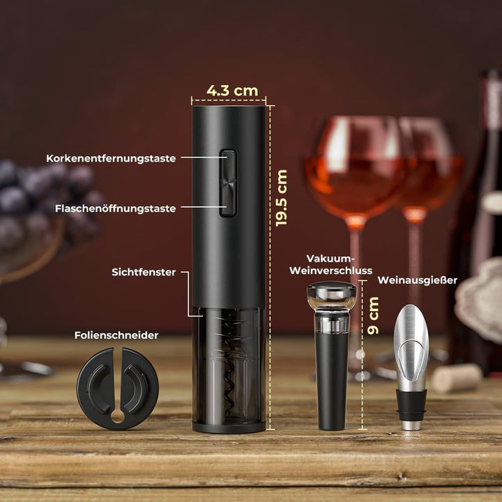 GHB Electric Bottle Opener Nero USB, Nero USB
