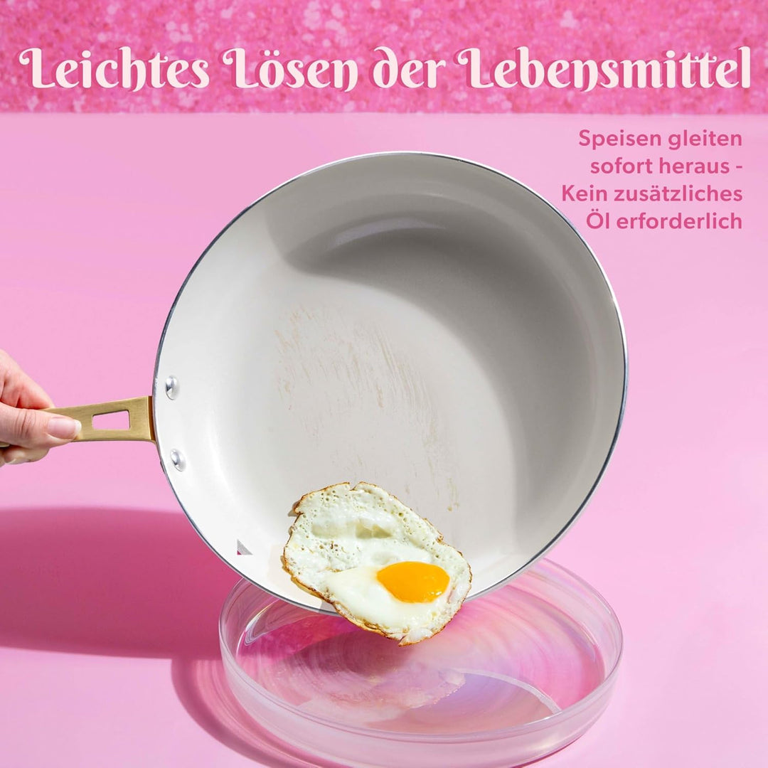 Paris Hilton – Kochgeschirr-Set 10-teilig – Aluminium & Keramik Antihaft-Beschichtung, Induktionsgee