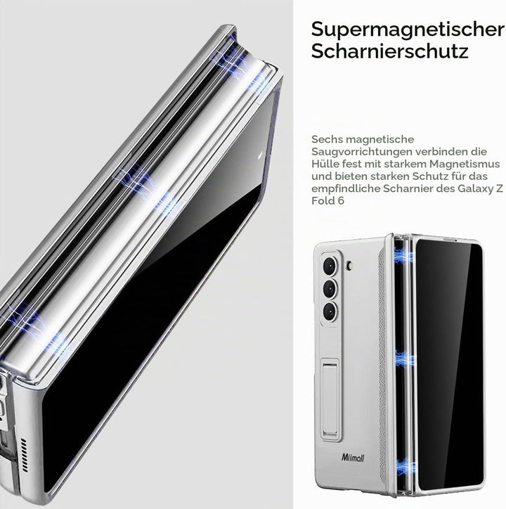 Miimall Kompatibel mit Samsung Galaxy Z Fold 6 Hülle mit Displayschutz Anti-Peeping+Magnetischer Sch