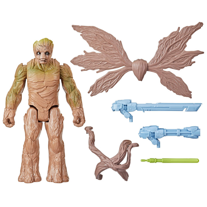 Marvel Studios Guardians of The Galaxy Vol. 3 Titan Hero Serie Deluxe Blast 'N Battle Groot Action-F