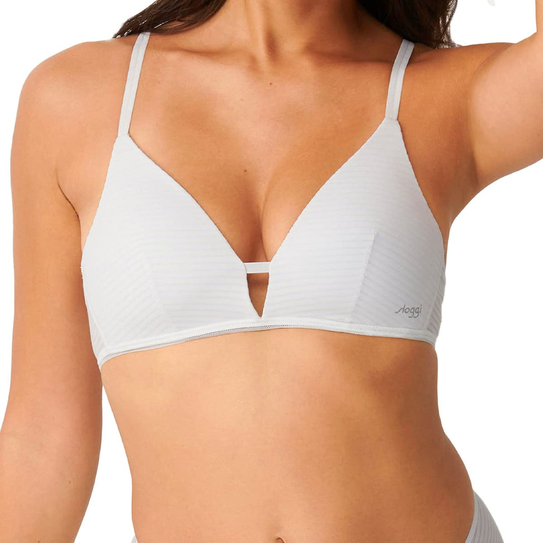 Sloggi Damen Ever Fresh Plus P Padded BH, Undurchsichtige XS Weiss, XS Weiss