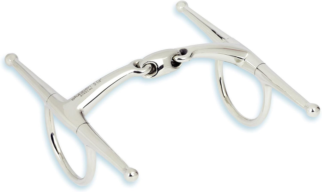 Stübben Gebiss 2271 Schenkeltrense Easy Control 13,5 cm - 14 mm - Edelstahl, 13,5 cm - 14 mm - Edels