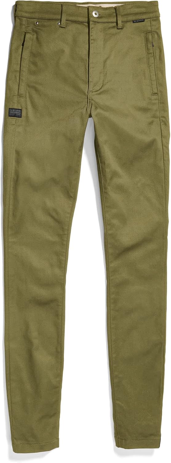 G-STAR RAW Damen Skinny Chinohose Pants 27W / 32L Grün (Smoke Olive D22892-c105-b212), 27W / 32L Gr&amp;