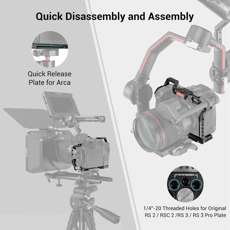 SMALLRIG R5 R6 R5C Cage Käfig für Canon für EOS R5 / R6 / R5 C Kamera - 2982B