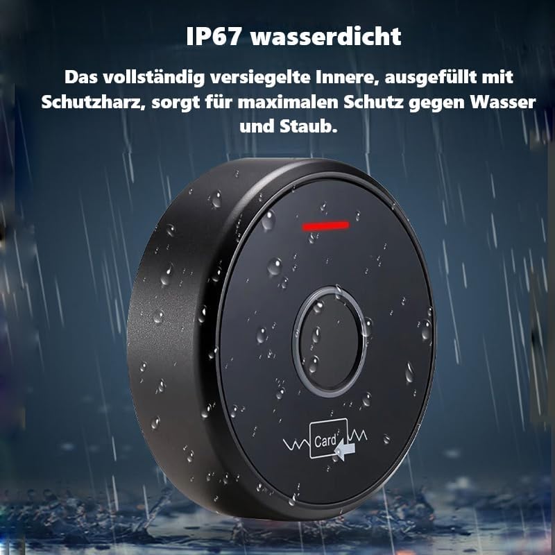 MATHFEL Smart Lock Zugangssystem mit Fingerabdruck & RFID – Elektronisches Türschloss für Haustür, I