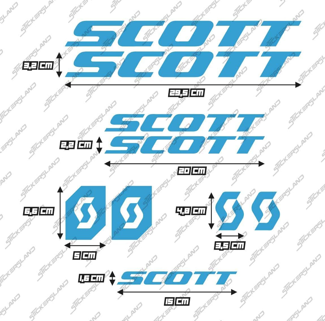 Stickersland® Aufkleber-Set kompatibel mit Rahmen MTB Mountainbike und Helm | Decals Aufkleber für F
