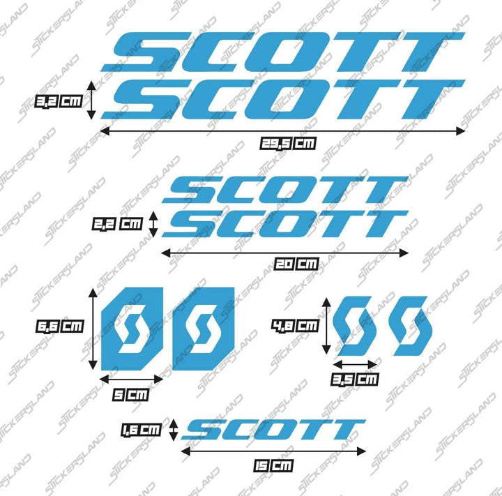 Stickersland® Aufkleber-Set kompatibel mit Rahmen MTB Mountainbike und Helm | Decals Aufkleber für F