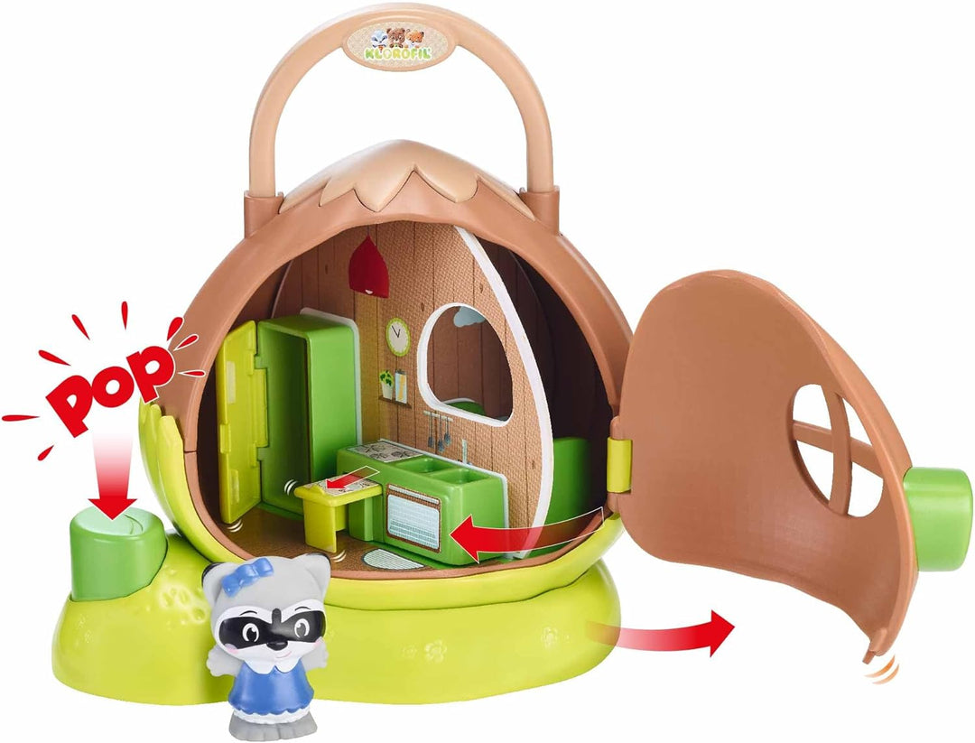 Klorofil - Haselnusshaus, Mini-Universum, 3 Teile zum Entdecken, entwickelt Fantasie und Motorik