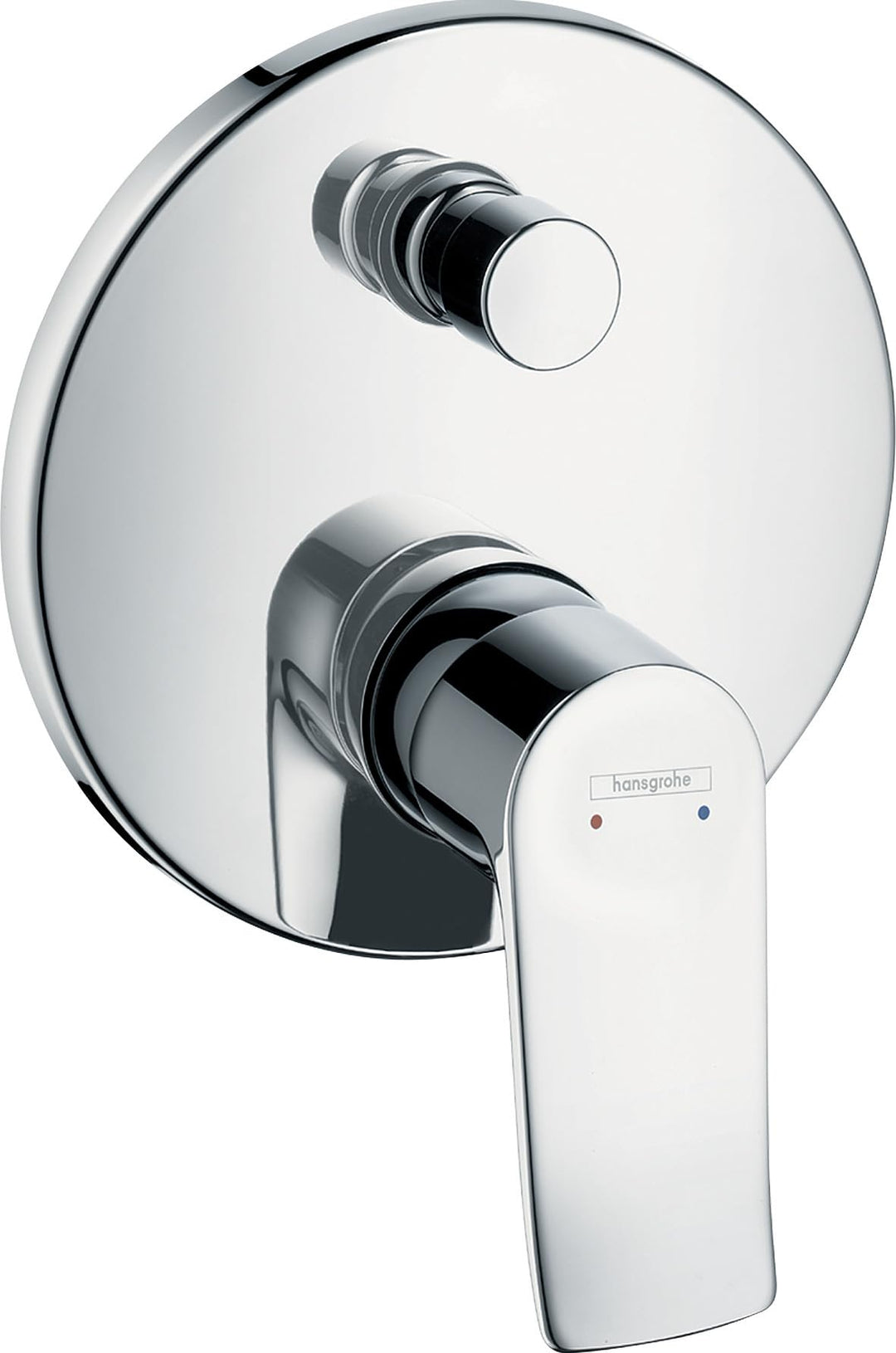 hansgrohe Metris Unterputz Wannenarmatur, für 2 Funktionen, Chrom rund Wanne ohne Sicherungskombinat