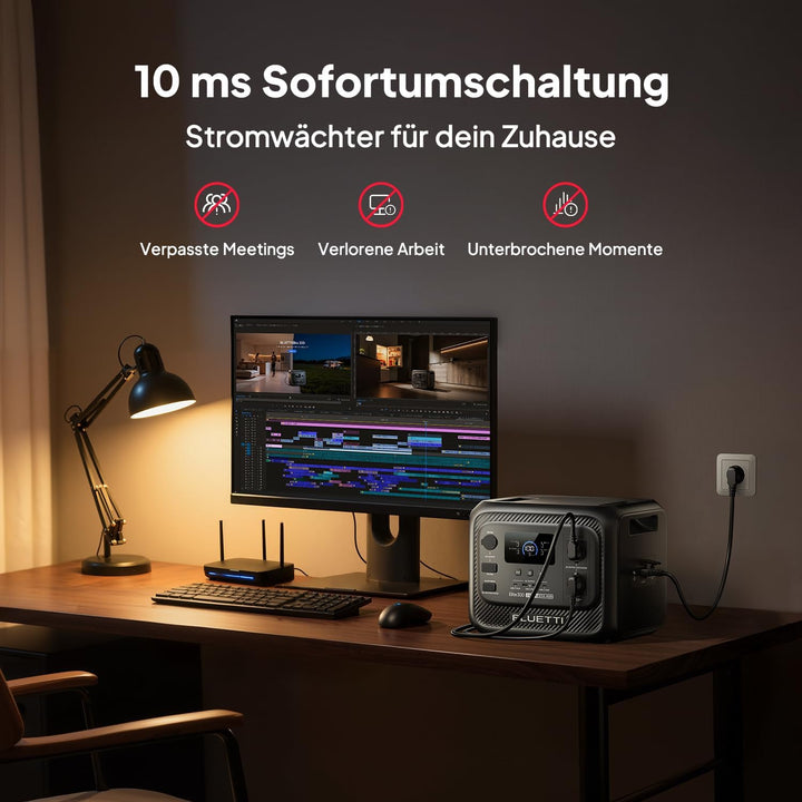 BLUETTI Elite 300 Tragbare Powerstation (2026 Neu) 3014,4 Wh LFP Genetatore | Backup mit 2400W AC Au