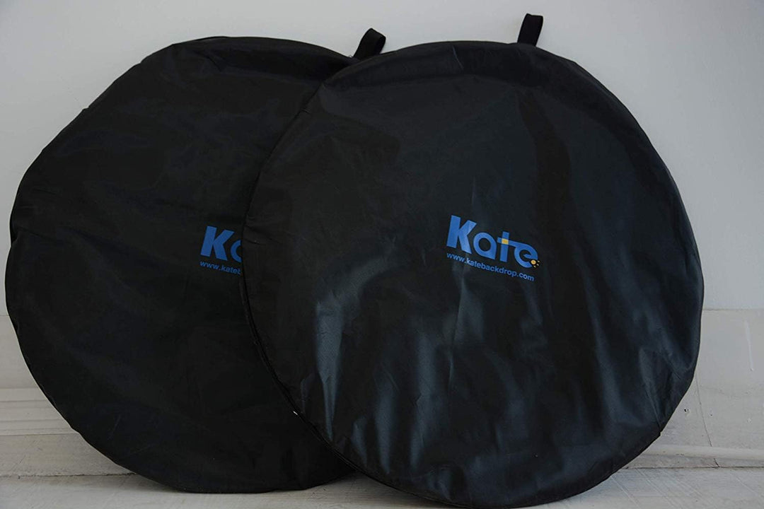 Kate 1,5x2m(5x6,5m) Apricot Pink Abstract Texture/Smoke Grey Faltbarer Hintergrund Doppelseitige Mik