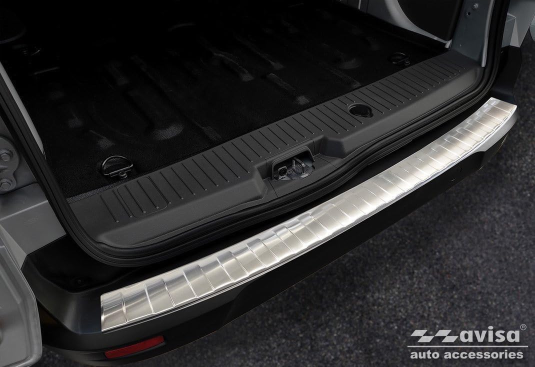 Avisa Edelstahl Heckstossstangenschutz kompatibel mit Ford Tourneo Connect II/Transit Connect II 201