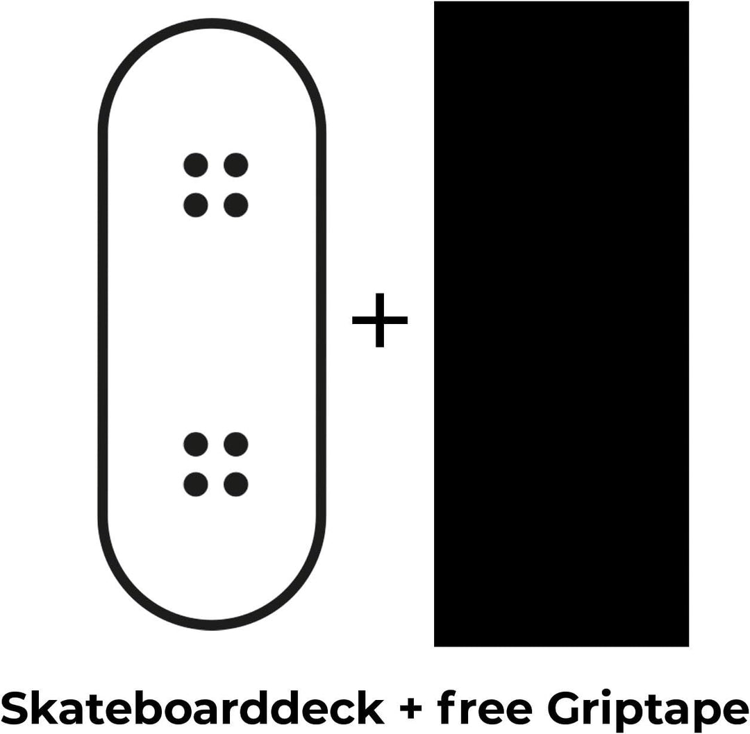 Inpeddo Skateboard Deck Triangle 8.125" (White)