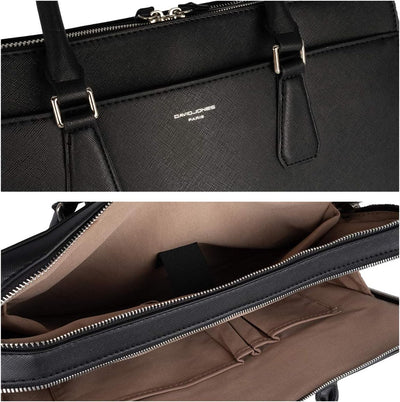 David Jones - Herren Aktentasche - Mann Business Tasche - 13 Zoll Laptoptasche Arbeitstasche - Saffi