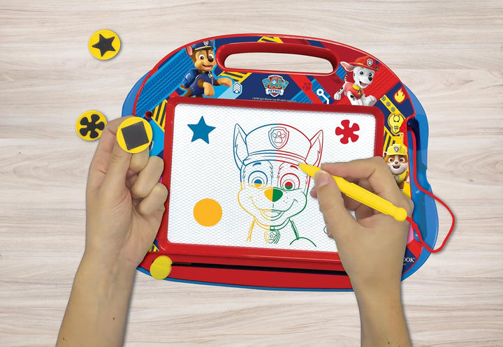 Lexibook Magische magnetische Paw Patrol Helfer auf vier Pfoten Zeichentafel, Magnettafel für Kinder