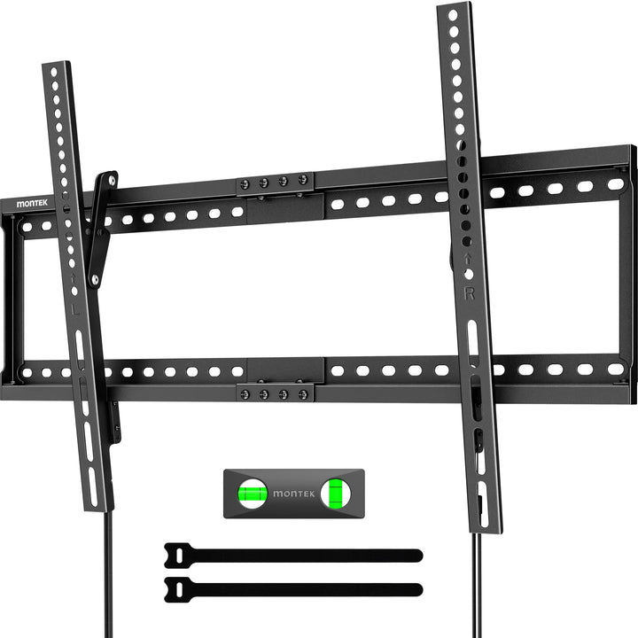 monTEK Neigbare TV Wandhalterung für 37-86 Zoll Fernseher | Gebogene und Flache Fernseher, bis 75 kg