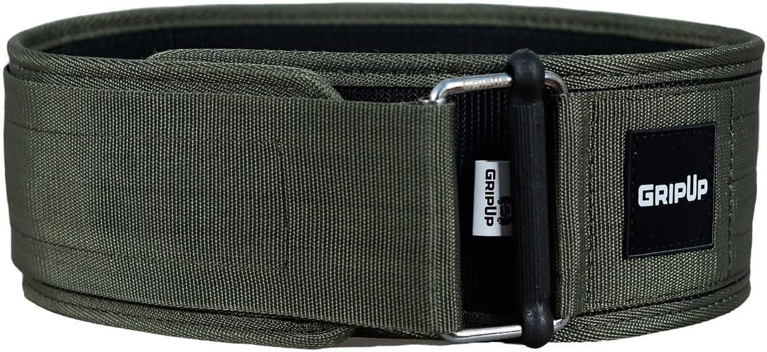 Gewichthebergürtel 4” aus Nylon – Leichter Trainingsgürtel für Krafttraining, Fitness und Gym Workou