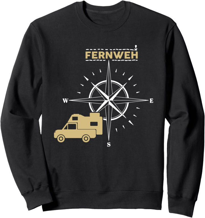 Pickup mit Wohnkabine Absetzkabine Fernweh Sweatshirt