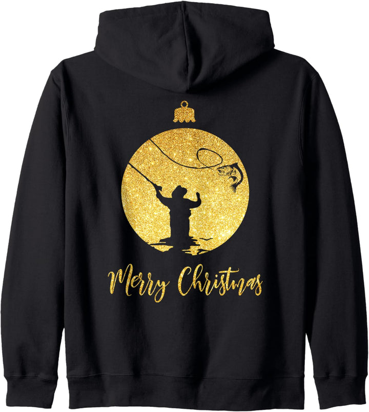 Merry Christmas für Fliegen-Fischer und Angler Kapuzenjacke
