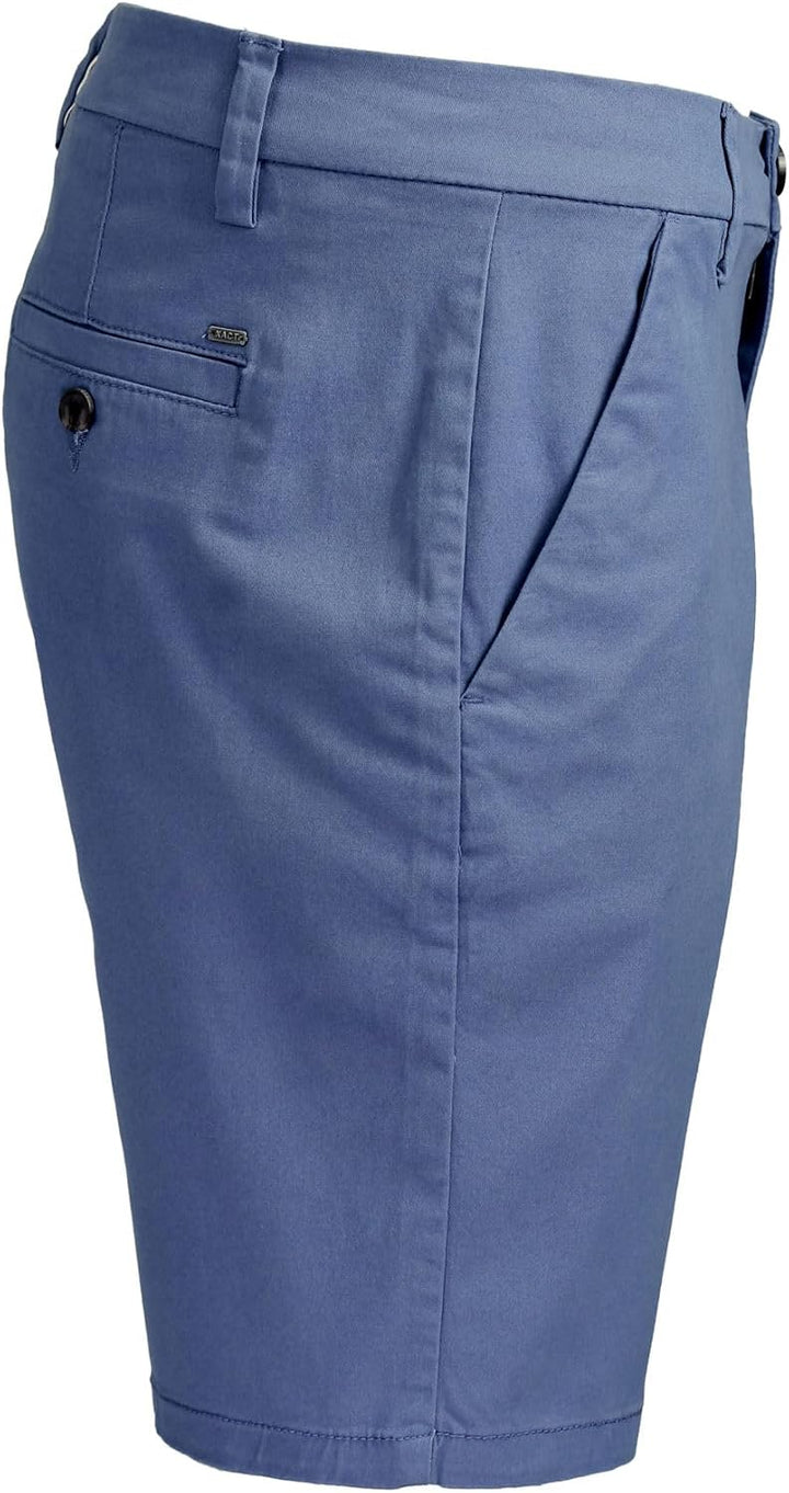 Xact Herren Chino Shorts Baumwoll Stretch Regular Fit Kurze Hose Sommer Bermuda Golf Business Casual