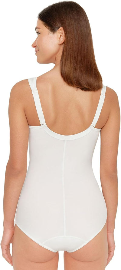 Susa Body ohne Bügel Cremana/Body Shapewear Damen stark formend/Frauen Mieder/Softer Bodysuit mit Sh