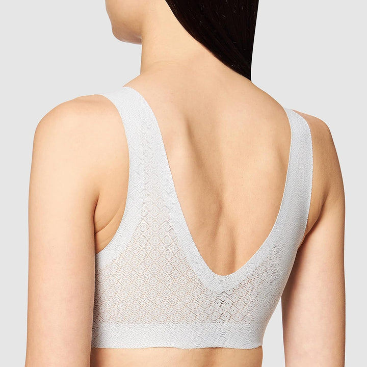 sloggi Damen Zero Feel Lace Bralette BH, Platino, S