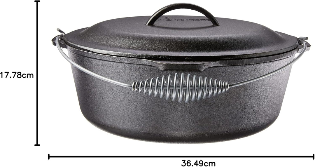Lodge B00063RWZM Schmortopf aus Gusseisen, Black, 9 Quart 9 Quart Backofen, 9 Quart Backofen