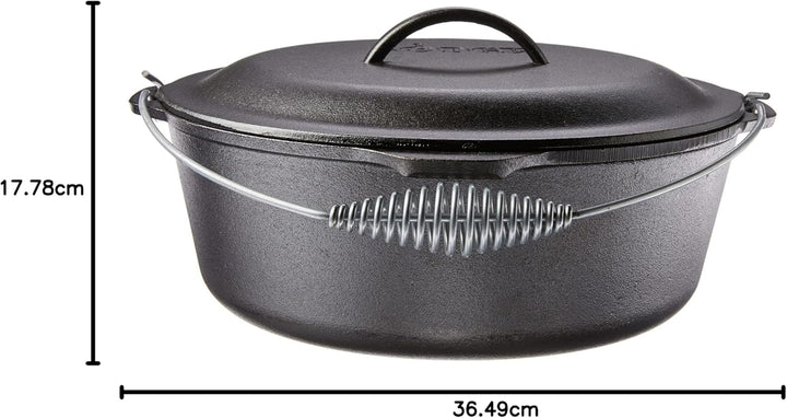 Lodge B00063RWZM Schmortopf aus Gusseisen, Black, 9 Quart 9 Quart Backofen, 9 Quart Backofen