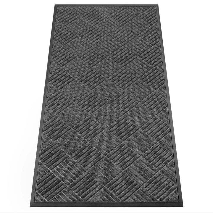 Fussmatte für Haustür innen und aussen Graue Raute 60 x 120 cm (Rechteckig), Graue Raute 60 x 120 cm