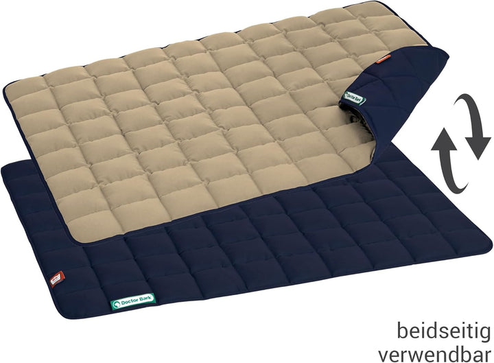 Doctor Bark Hundedecke – weiche, hochwertige Hundematte für grössere Hunde, robuste Indoor-Outdoor L