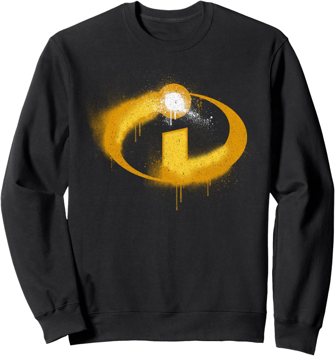 Disney Pixar Incredibles Spray Paint Logo Sweatshirt