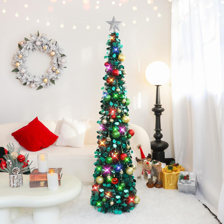 MACTING Künstlicher Weihnachtsbaum Mit Beleuchtung 1, 1