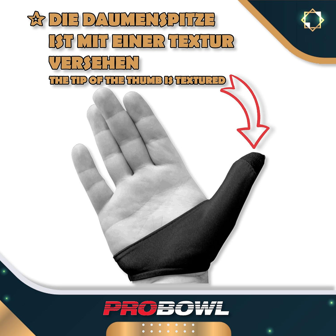 EMAX | Pro Bowl - Thumb Saver - Daumensocke | Bowling Zubehör | Bowling Thumb Sock – Schützt den Dau