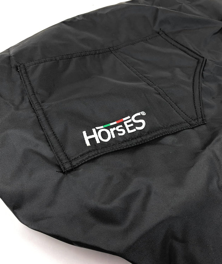 Horses, Sattel Überzug In Nylon mit innerhalb Fleece, Verstellbarer Sitzbezug, Geeignet für mehrere