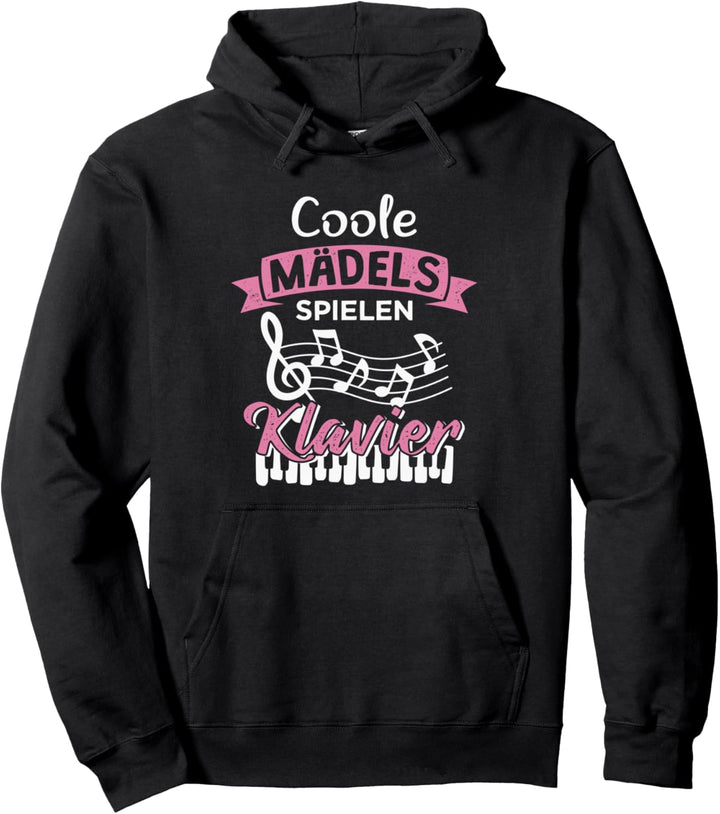 Coole Mädels spielen Klavier Pullover Hoodie