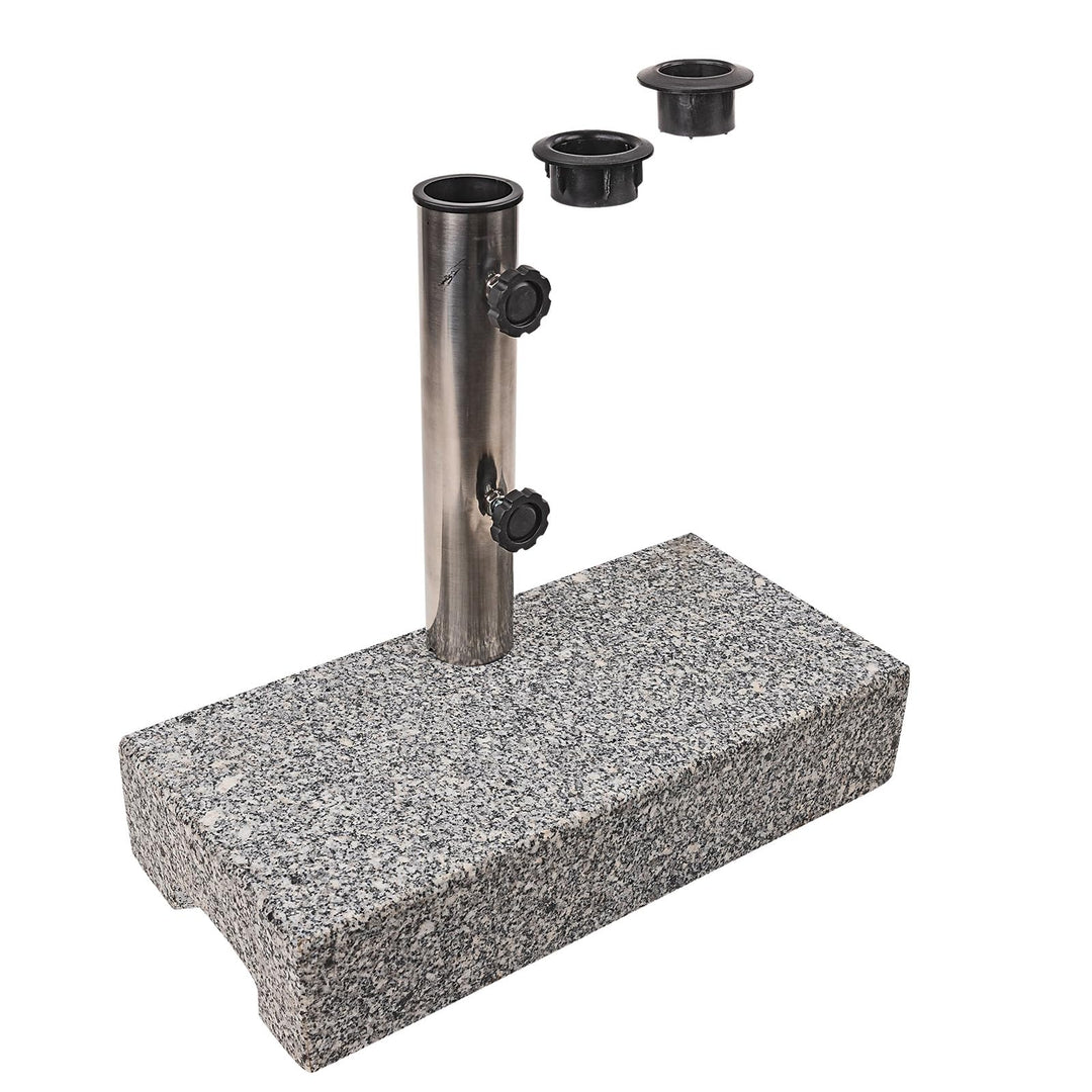 DEMA Sonnenschirmständer halb 25 kg Granit