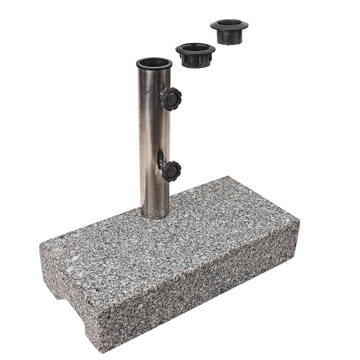 DEMA Sonnenschirmständer halb 25 kg Granit
