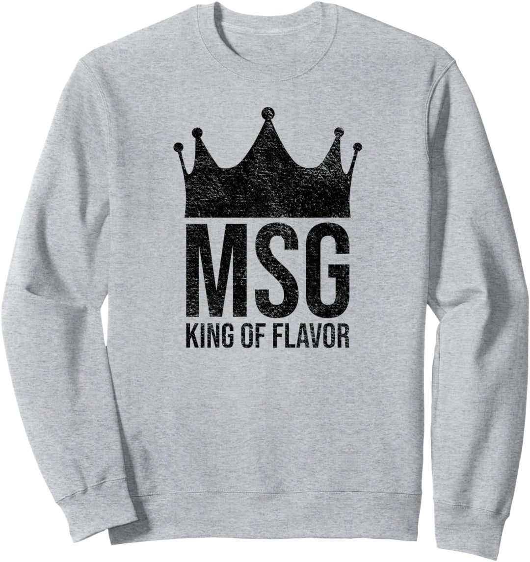 MSG King of Flavor Monodium, Glutamat-Salz auf Rissen Sweatshirt