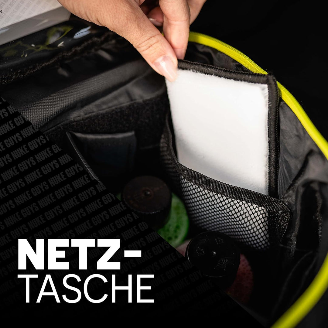 Nuke Guys Detailing Bag Big | Praktische Tasche für den Kofferraum mit Klett für optimale Fixierung