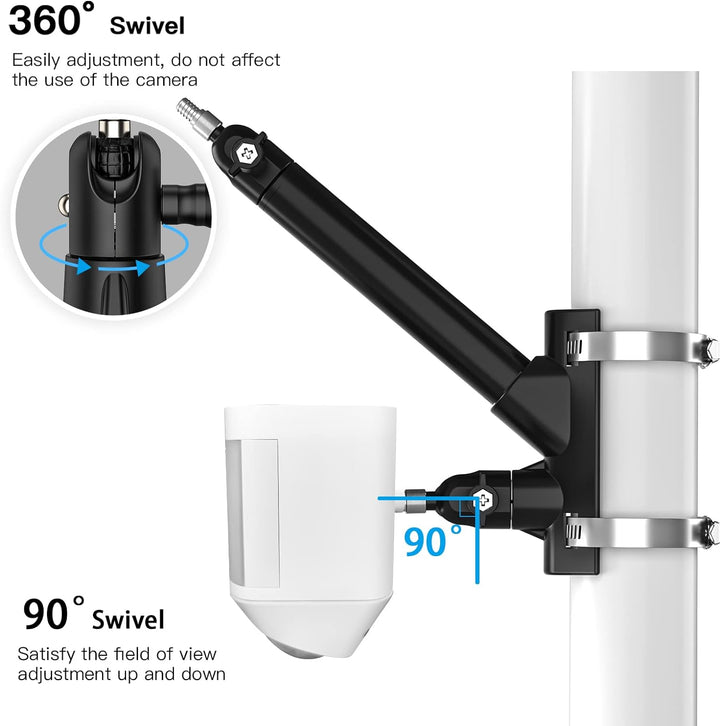 2-in-1 Universal Wasserleitung Stahlrohr Festbügel für Spotlight Kamera Plus, Spotlight Kamera Pro,
