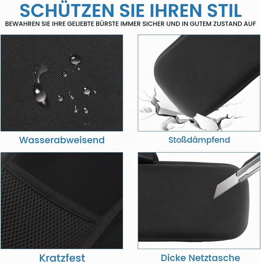 Tragetasche Kompatibel mit Dyson Airstrait Haarglätter(EU-Version), Upgrade-Kapazität Hardshell Eva