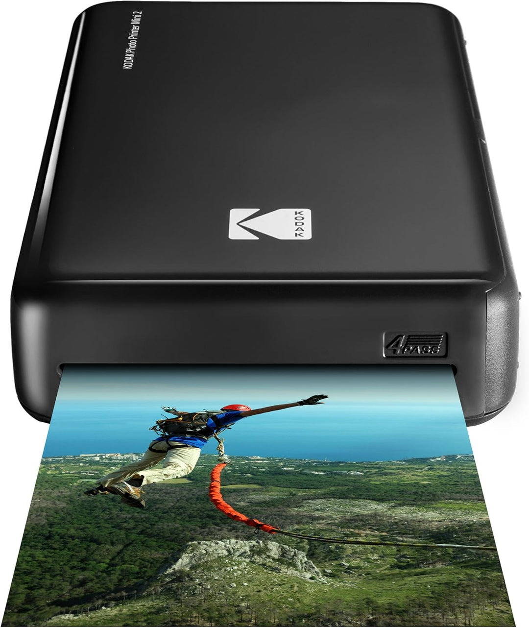 Kodak Mini 2 HD Wireless Mobile Instant Fotodrucker w / 4 Pass patentierte Drucktechnologie (Schwarz