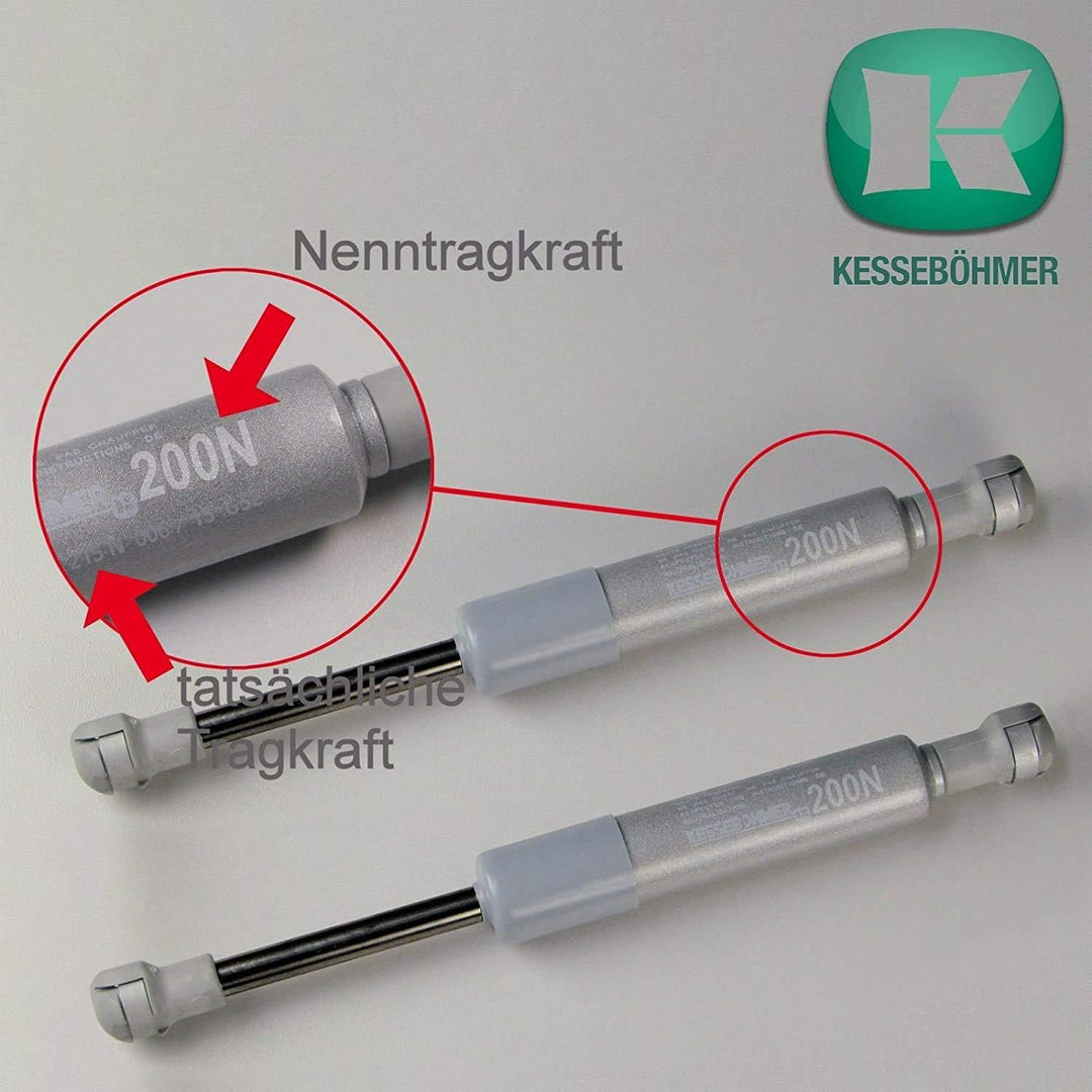 2 x SO-TECH® Kesseböhmer Kompressionsfeder Lift-O-Mat (verstärkte Ausführung) 200N (215N) für HSB
