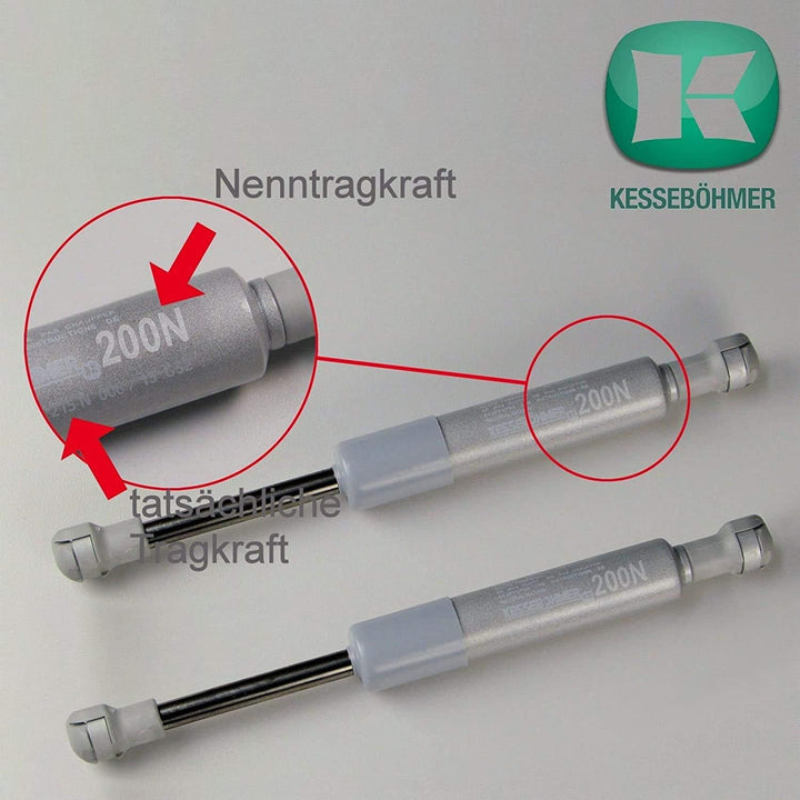 2 x SO-TECH® Kesseböhmer Kompressionsfeder Lift-O-Mat (verstärkte Ausführung) 200N (215N) für HSB