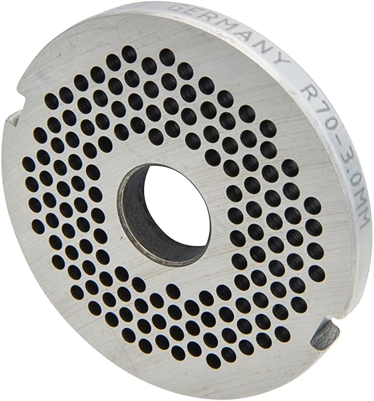 Wolfcut Lochscheiben codiert mit 2 Nuten kompatibel mit Fleischwolf FEUMA TW-R70 (3,0 mm), 3,0 mm