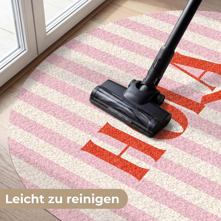 MuchoWow© Fussmatte 120 cm innen Sauberlaufmatte Fussabstreifer Türvorleger | Rund - Schmutzfänger F